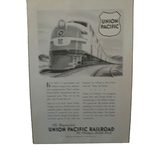 Vintage 1942 Union Pacific Key Men in Government Ad Advertisment - Picture 4 of 4